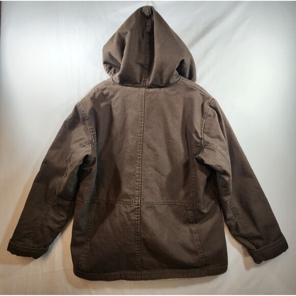 Dri-Duck Coat for Her Jacket Womens Size XXL Brown Hooded Sherpa Lined - Picture 7 of 16